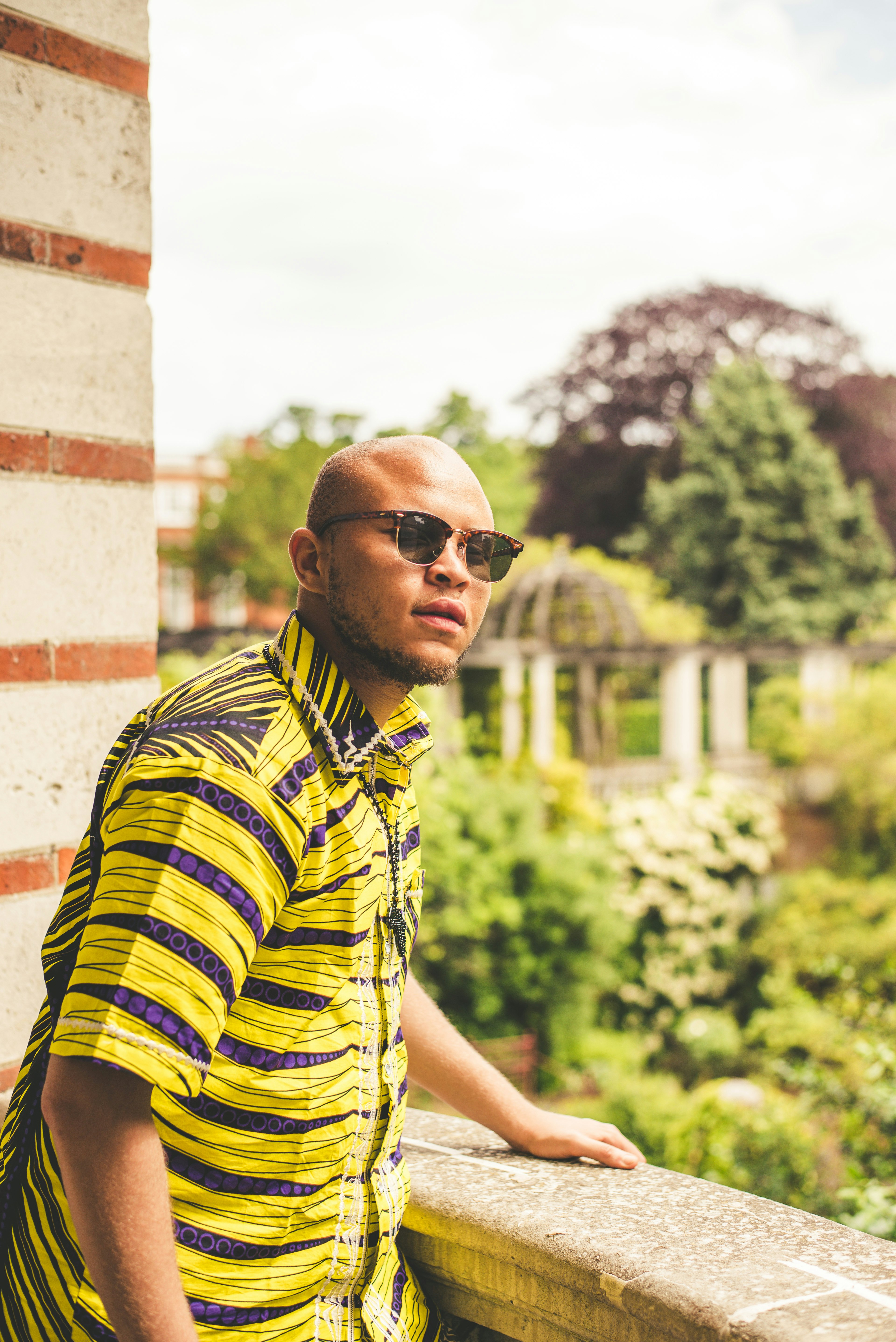 man wearing black sunglasses